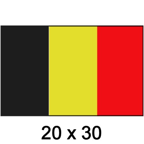 Flagge Gastland Belgien 20x30
