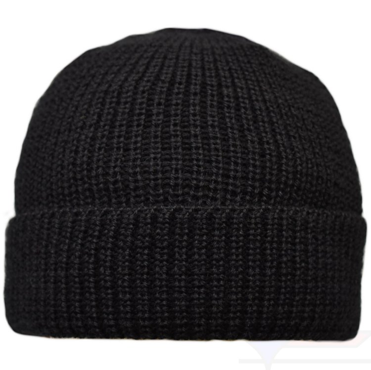 Leuchtfeuer Strickmütze Borkum schwarz