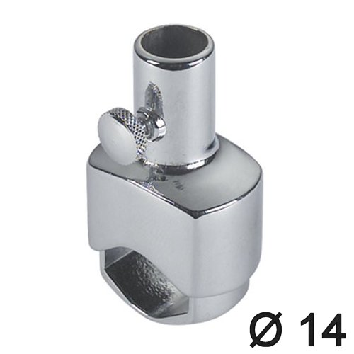 Flaggenstockhalter 14 MS verchromt Reling
