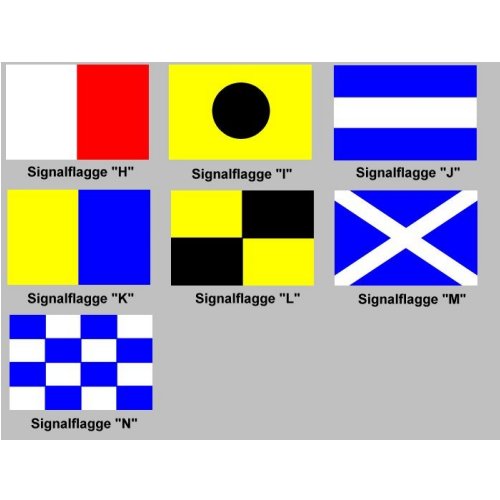 Signalflagge 30 einzeln H - N