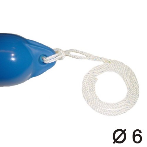 Fenderleine geschlagen mit Auge 6mm