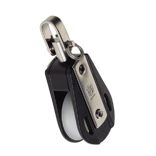 HYE Block 1fach mit Wirbel 8mm