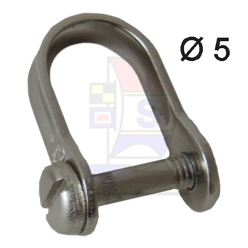 Flachschraubschäkel mit Zylinderkopf M5 x 20