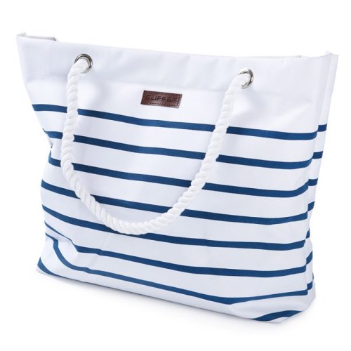 Clipper Einkaufstasche weiß / blau