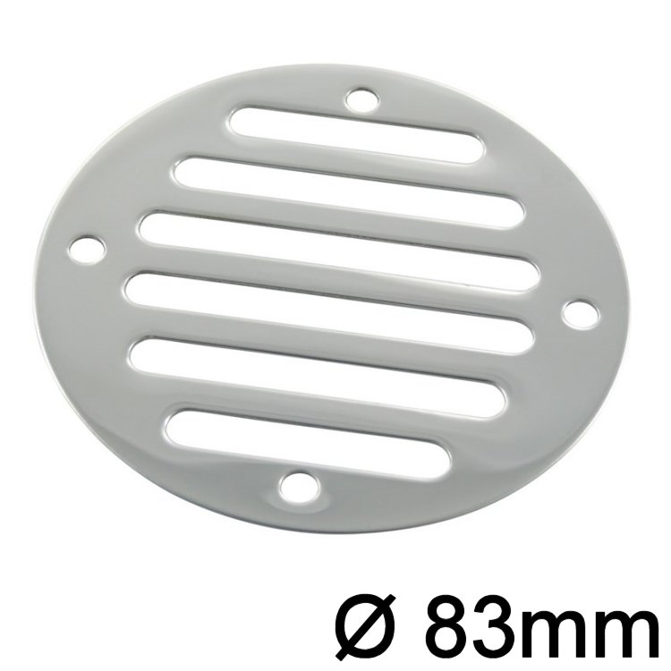 Lüftungsblech rund niro 83mm