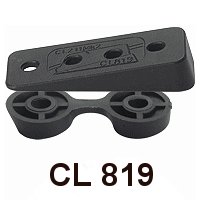 Clamcleat CL 819 Schrägsockel mit Gegenplatte