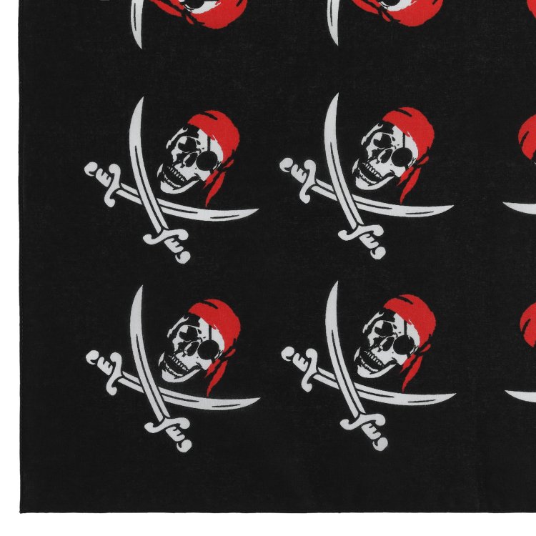 Viercktuch Piraten54 x 54 schwarz