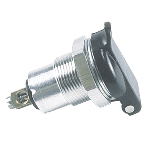 Einbau-Normsteckdose mit Deckel 1-pol.