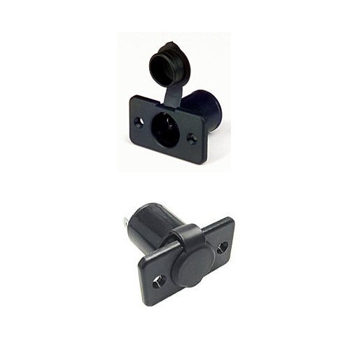 Einbau-Steckdose eckig