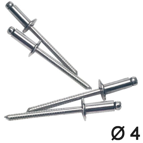 Popniete 4mm Edelstahl
