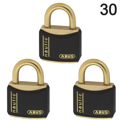 3 St. ABUS Vorhängeschloss Marine 30