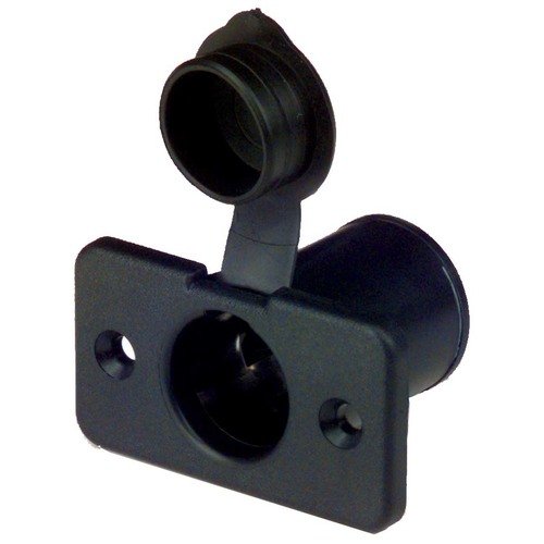 Einbau-Steckdose eckig