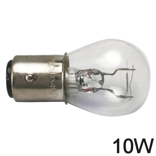 Glühlampe 10W BA Y 15d runde Form