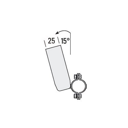 Niro Petersen Flaggenstockhalter 25 niro Reling Typ 1