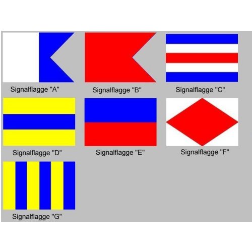 Signalflagge 30 einzeln A - G