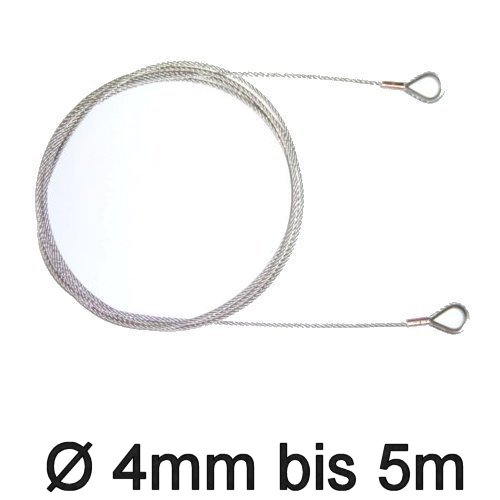 Trapez-Wante mit Kauschen 4mm flex bis 5m