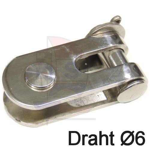 Selden Toggle Gabel / Gabel 6mm 517-046 mit Querbolzensatz