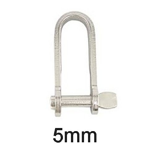 Flachschäkel mit Schlüsselbolzen 5mm