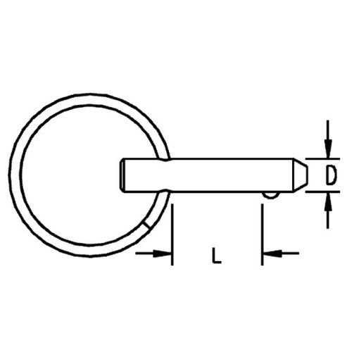 Fast Pin Kugelsperrbolzen 6,35 x 38