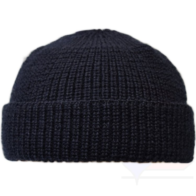 Leuchtfeuer Strickmütze kurz marineblau