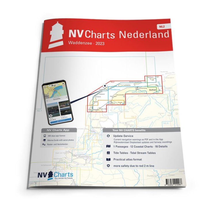 Sportschifffahrtskarten See Serie NL2 Atlas (gebunden 30x42cm)