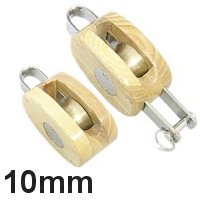 Holz Talje 10mm (beide Blöcke komplett)