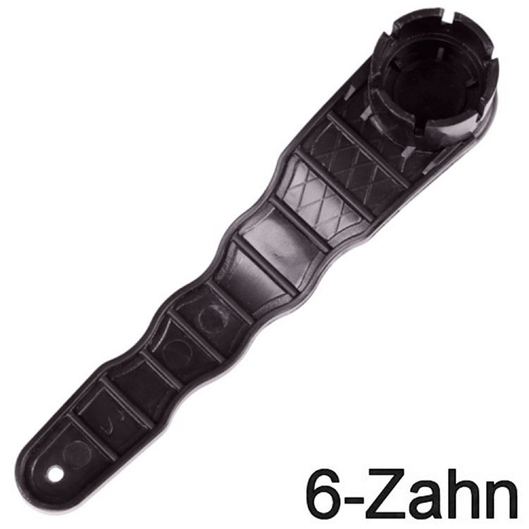 Ventilschlüssel Kunststoff Schwarz 6-Zahn