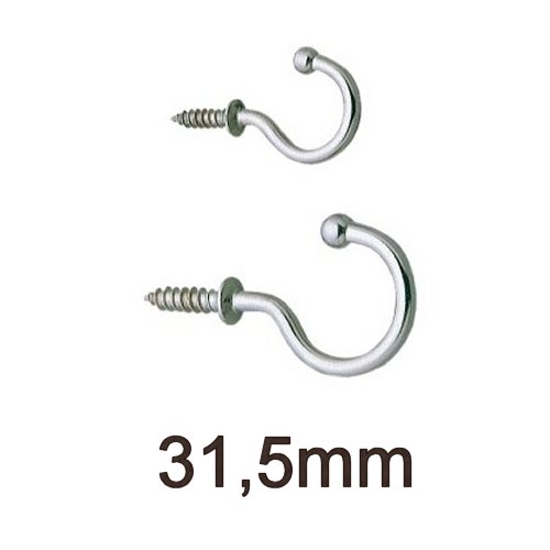 Tassenhaken gebogen 31,5mm