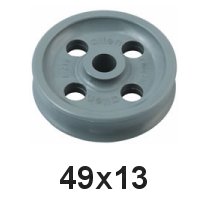 Holt Allen Seilscheibe Acetal 49 x 13 gelocht HA 216
