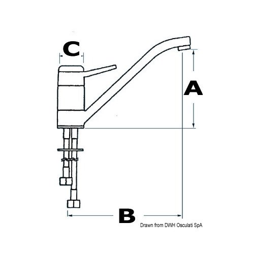 Mischbatterie Typ 6 170mm