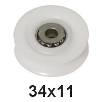 Seilscheibe Delrin® weiß 34 x 11