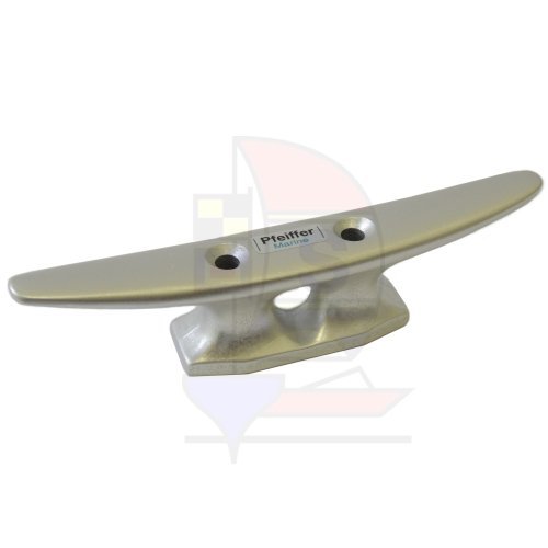 Belegklampe mit hohem Fuß 150mm silber