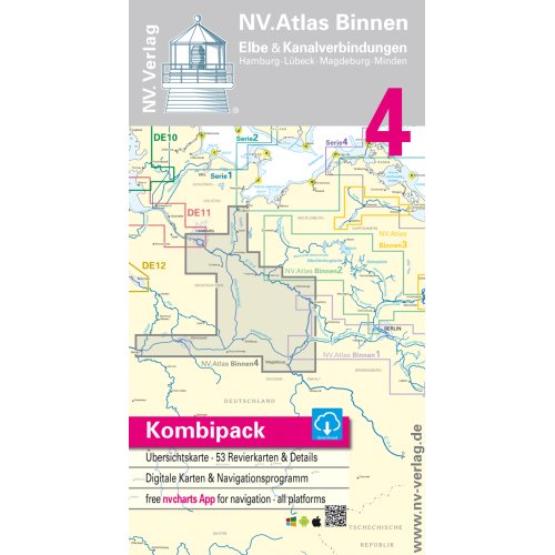 Sportbootkarten Binnen Nr.4 mit digitalen Karten