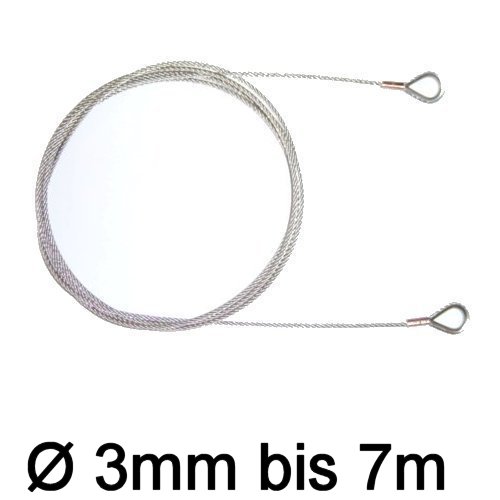 Jollen-Wante mit Kauschen 3mm bis 7m