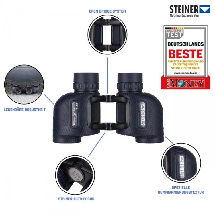 Steiner Fernglas Open Bridge Navigator 7 x 30