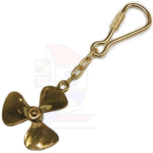 Schlüsselanhänger Messing Schiffsschraube