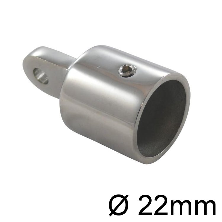Rohrendstück 22mm Niro