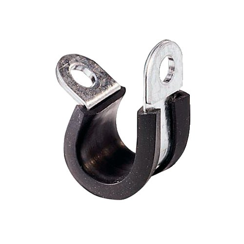 Halteklammer Edelstahl mit Gummieinlage