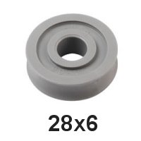 Holt Allen Seilscheibe Acetal 28 x 6 HA 220