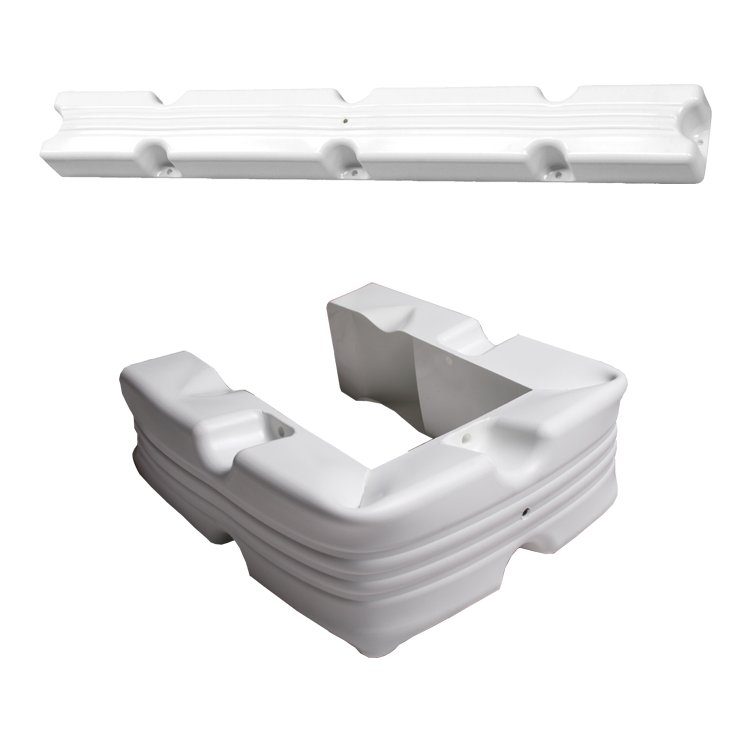 Stegfender 100cm weiß flexibel