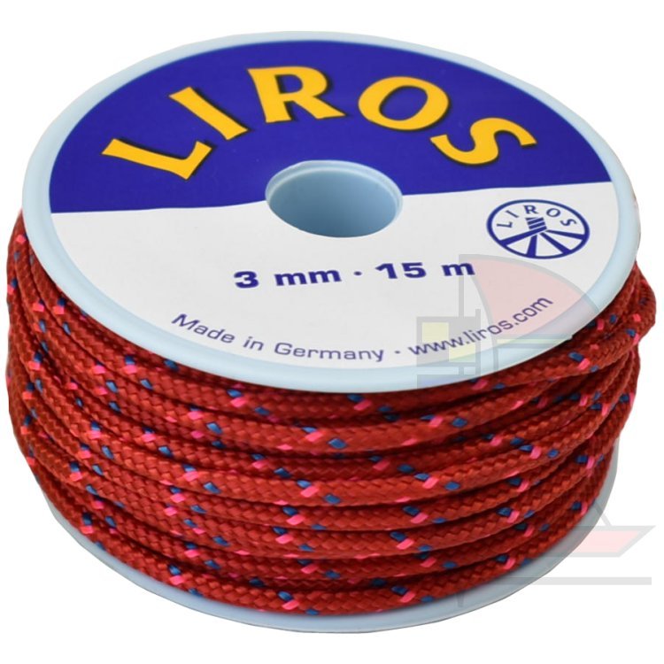 Liros Magic Speed 3mm 15m Spule rot