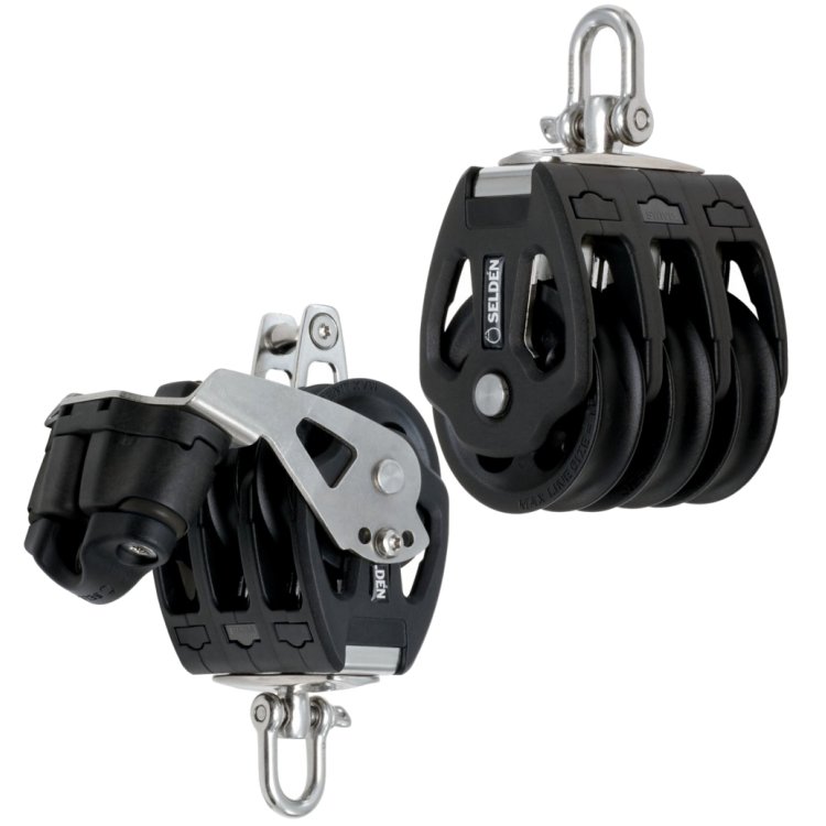 Selden Jütblock-Talje 1:6 mit Klemme 10mm 405-001-07R + 405-001-10R