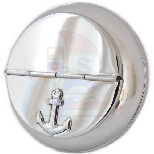 Klappascher 100 Messing verchromt