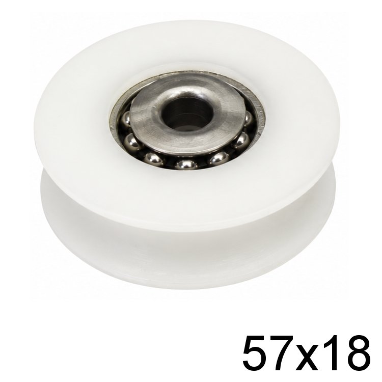 Seilscheibe Delrin® weiß 57 x 18