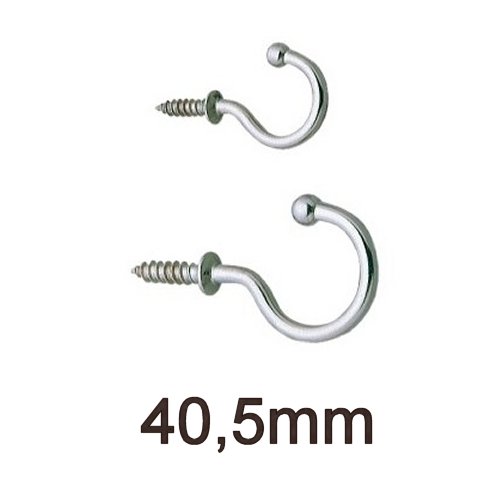 Tassenhaken gebogen 40,5mm