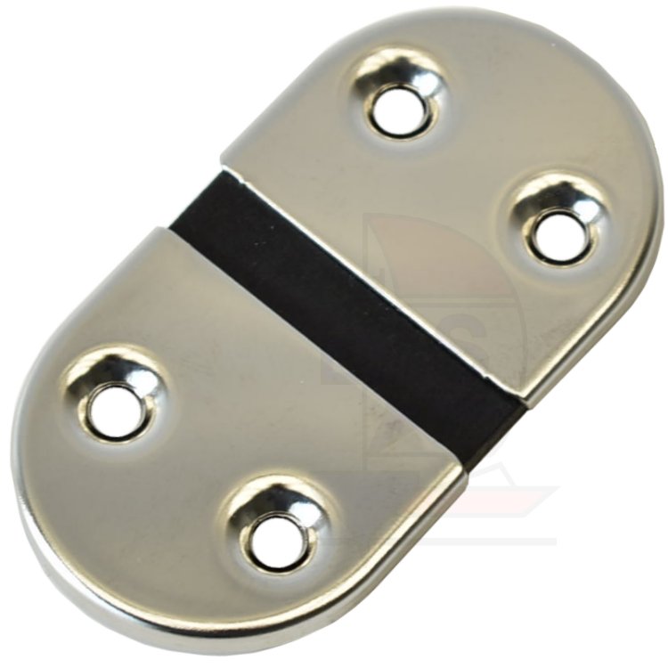 Scharnier Edelstahl mit Gummigelenk 74x38 / 4L