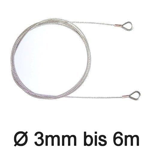 Jollen-Wante mit Kauschen 3mm bis 6m