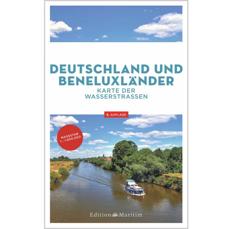 Karte der Wasserstraßen - Deutschland und Beneluxländer