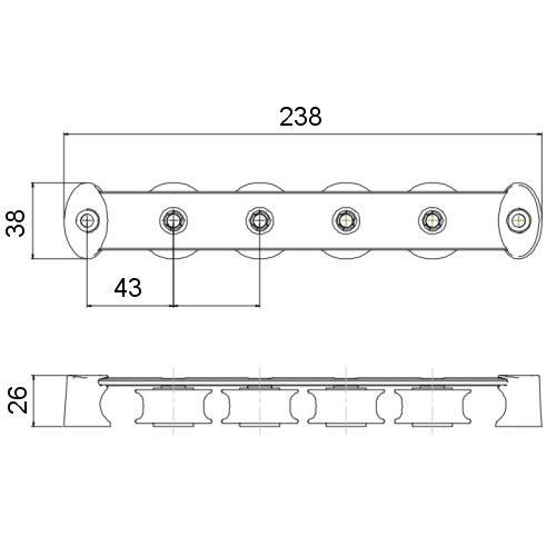 Spinlock Fallenumlenker T38 / 4-fach