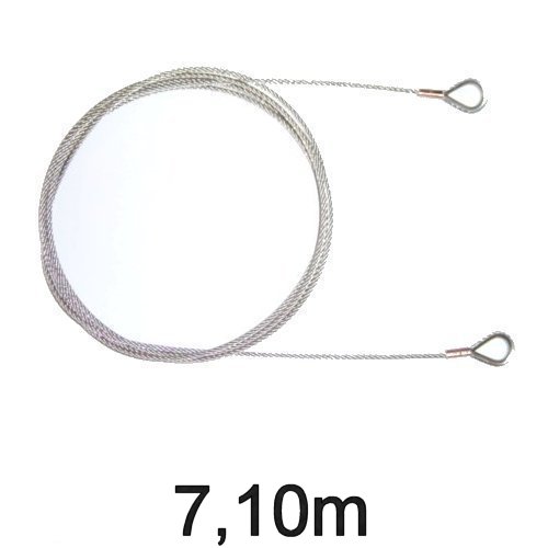 Jollen-Wante mit Kauschen 4mm 7,10m